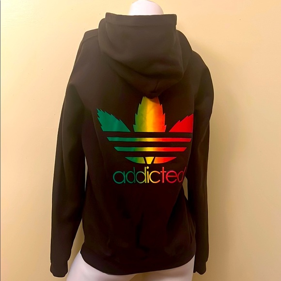Marihuana Stoner Addicted Humor Hoodie - Picture 1 of 9
